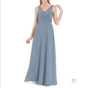Azazie Dusty Blue Nala Bridesmaid Dress CUSTOM